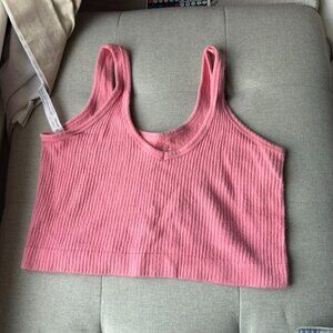 Salmon pink Out From Under Drew Seamless Ribbed Cropped Tank Top